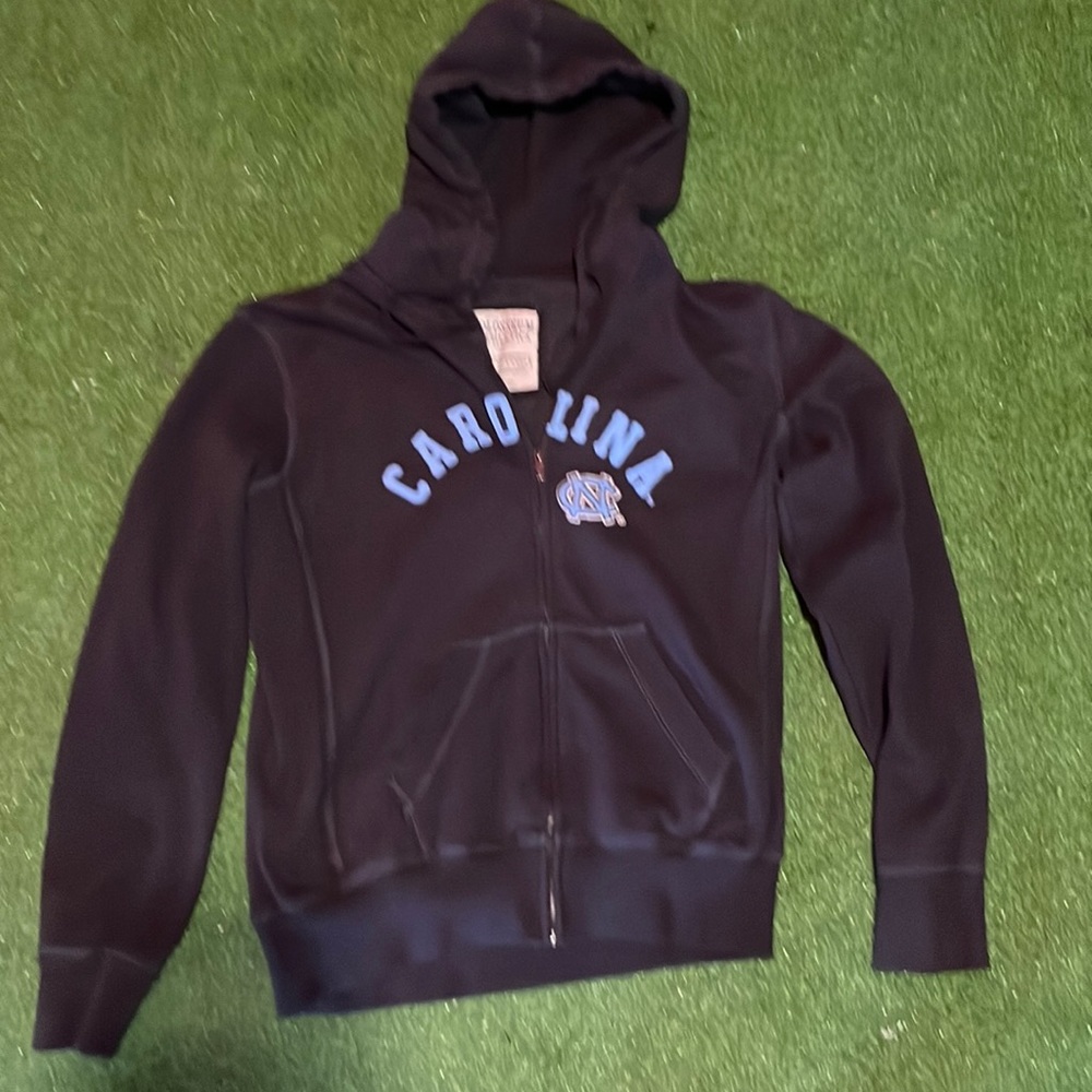 CAROLINA zip up hoodie size L navy